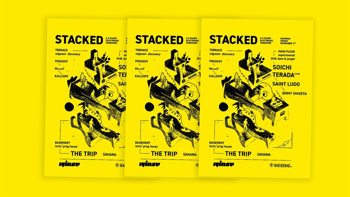 Stacked x Sense x Rinse: Soichi Terada (Live), The Trip & Saint Ludo