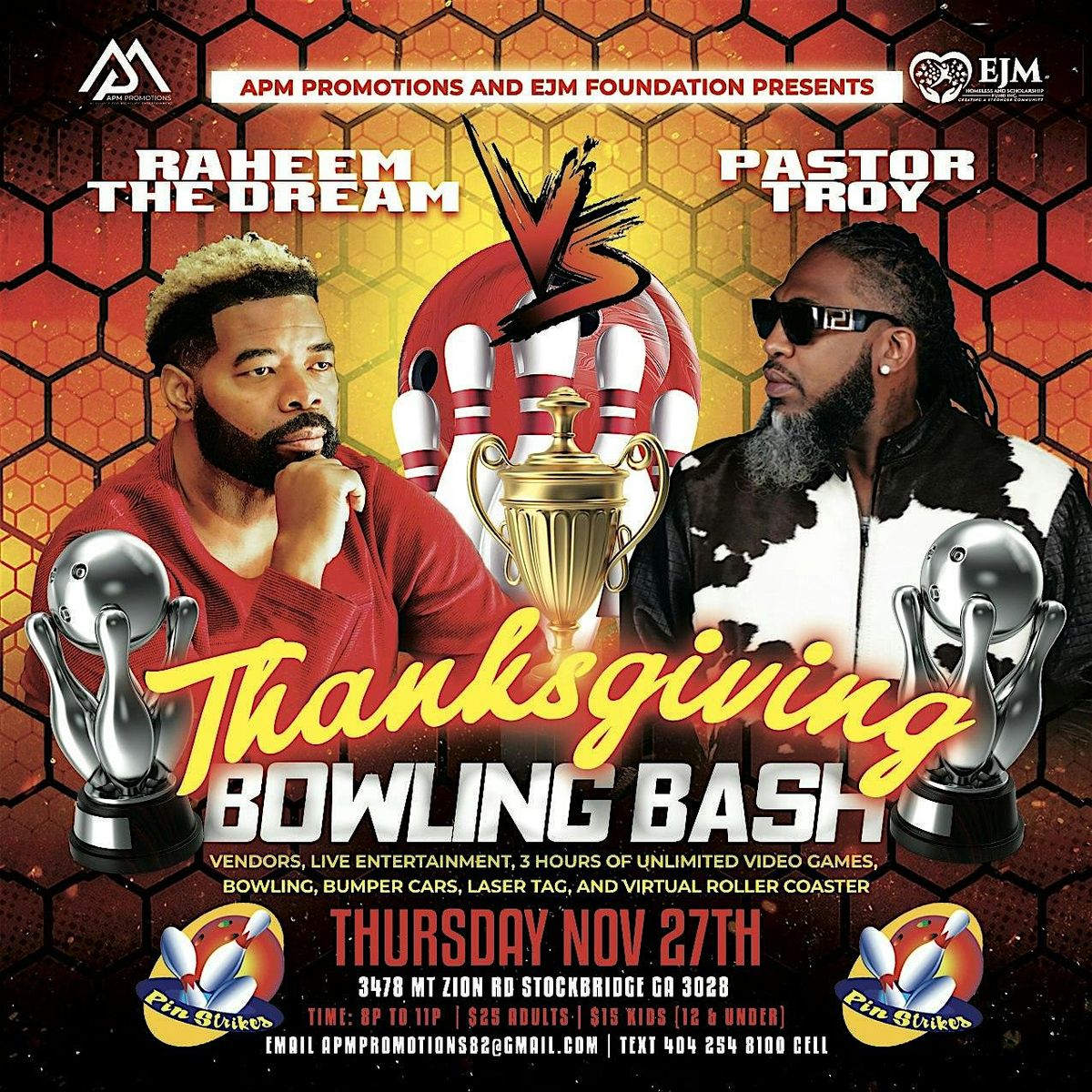 THANKSGIVING CELEBRITY BOWLING BASH