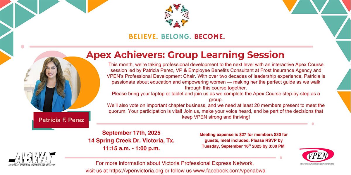 September VPEN Business Meeting