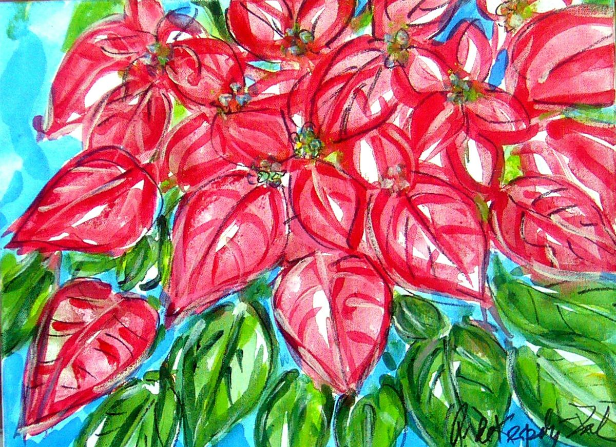 Christmas Mini Poinsettias