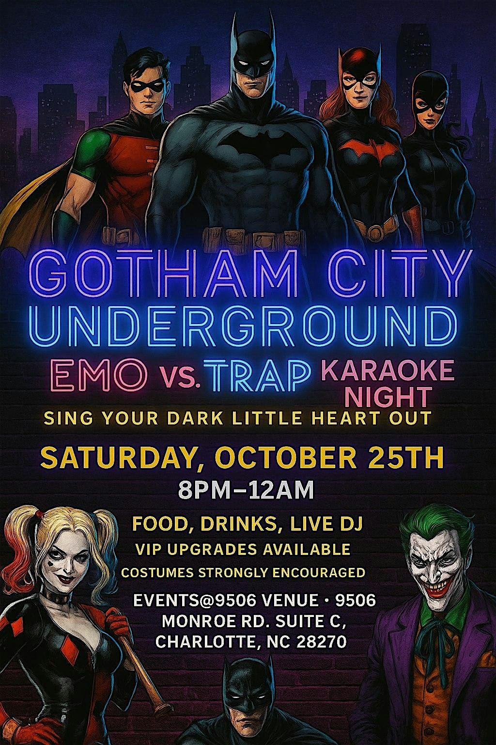 Gotham City Underground: Emo vs. Trap Karaoke Night