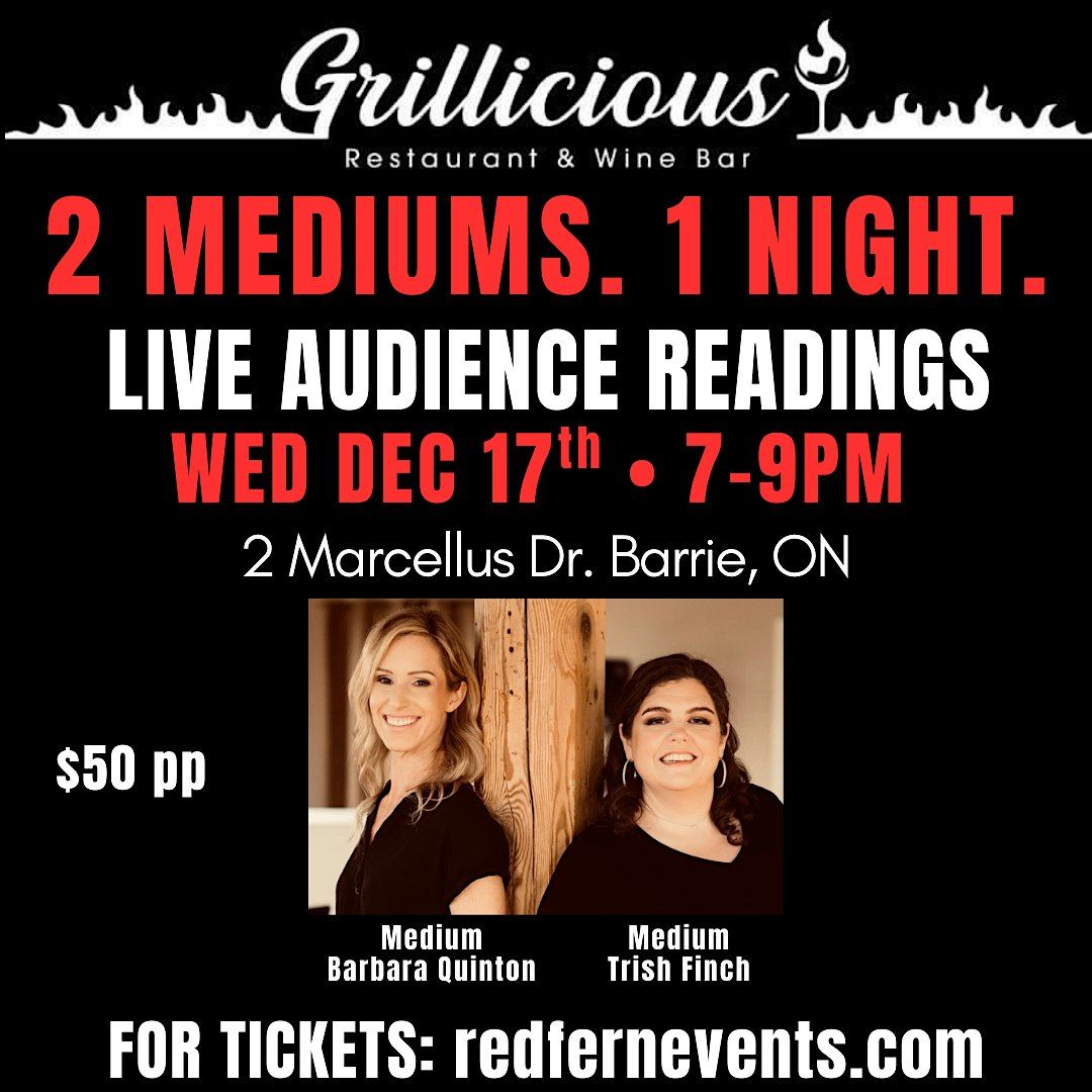 2 Mediums. 1 Night. Live Audience Mediumship Readings