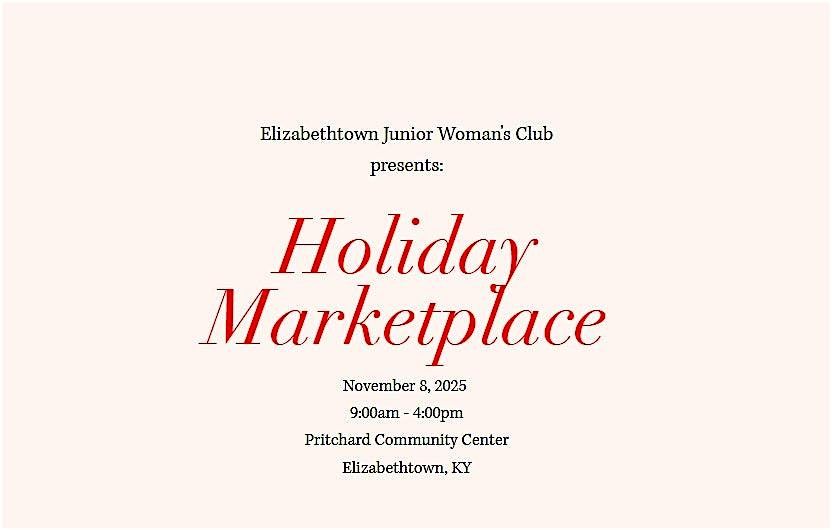 2025 Holiday Marketplace Vendor Application