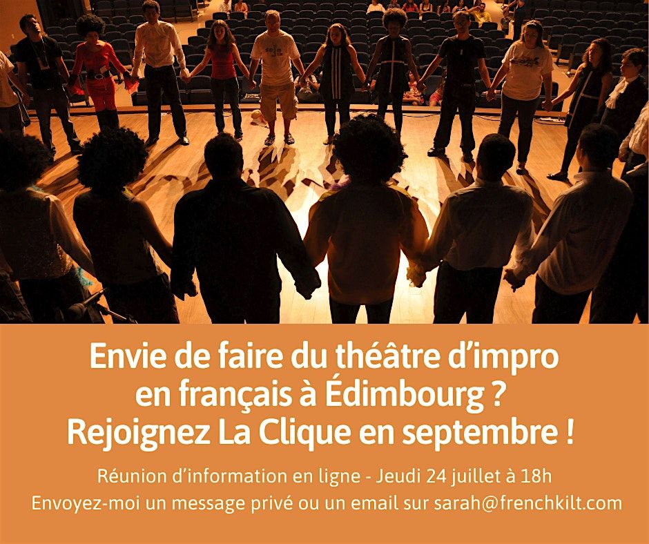 La Clique en Sc\u00e8ne - Spectacle de th\u00e9\u00e2tre d'improvisation