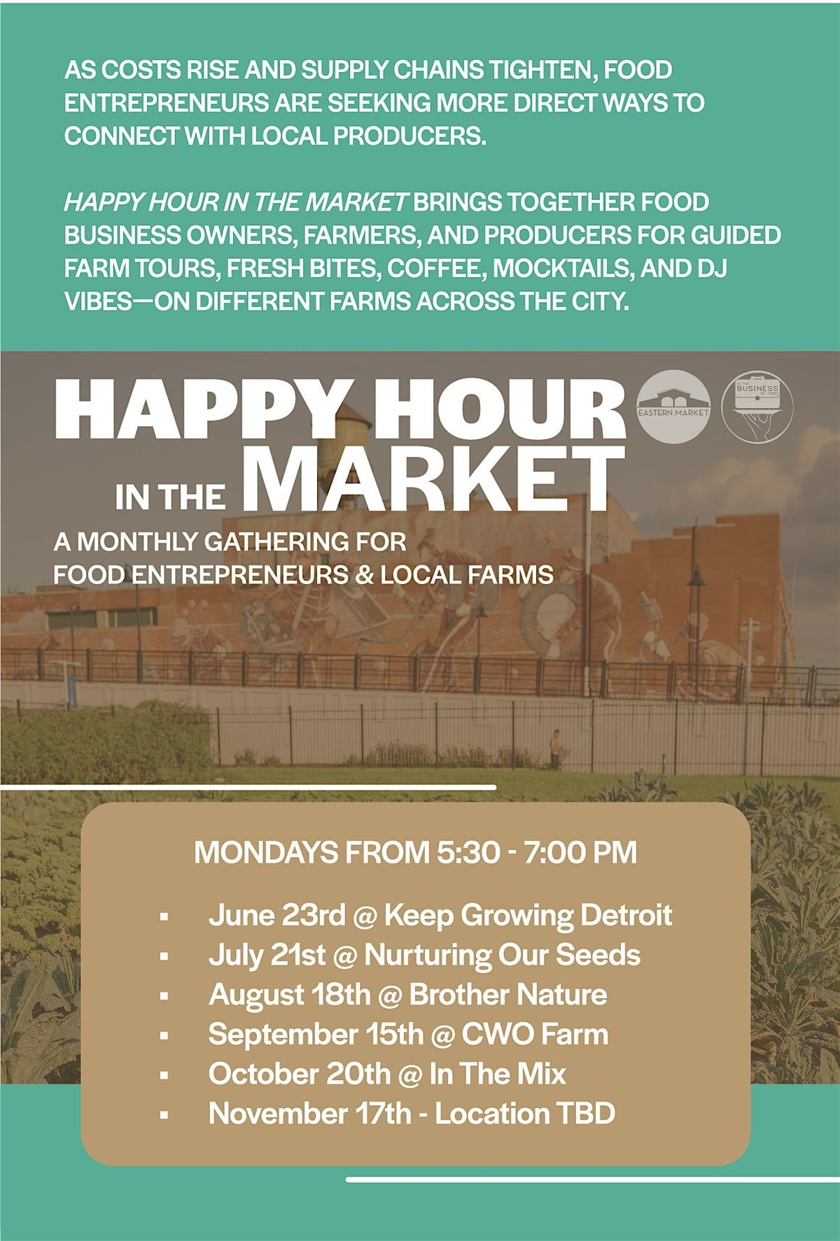 Happy Hour in the Market (August)