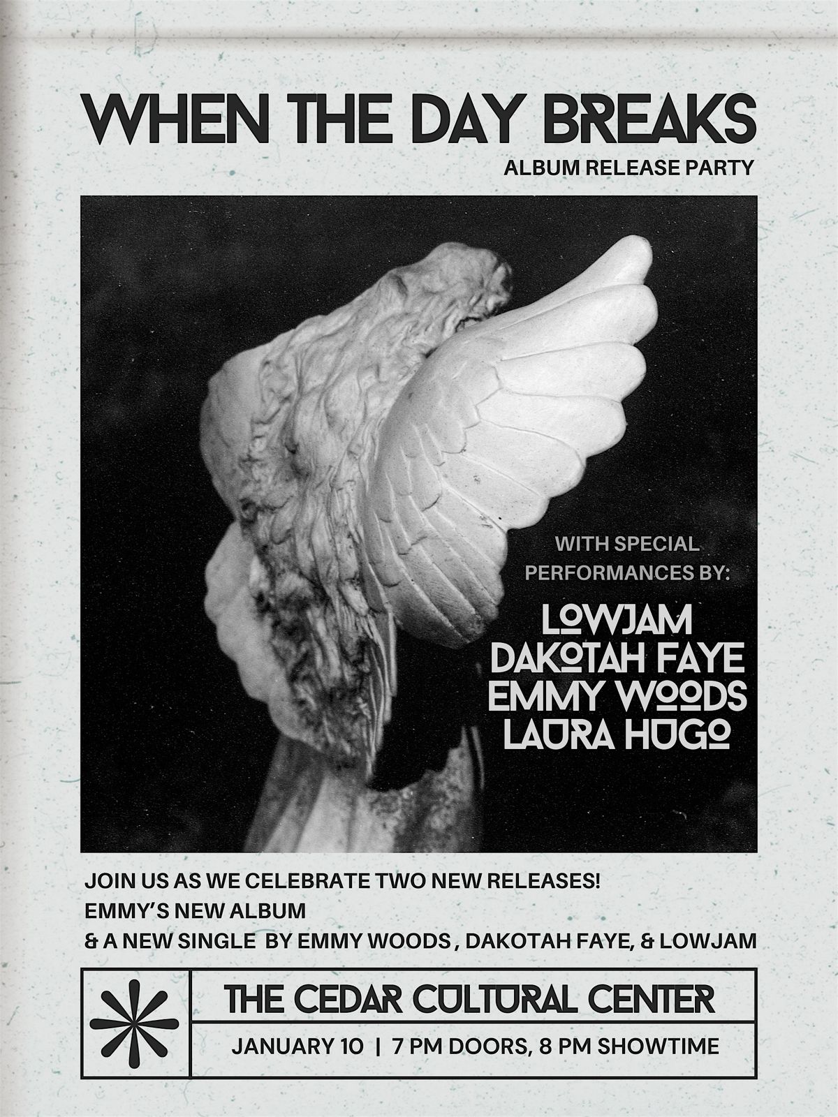 LOWJAM, DAKOTAH FAYE, EMMY WOODS, and LAURA HUGO