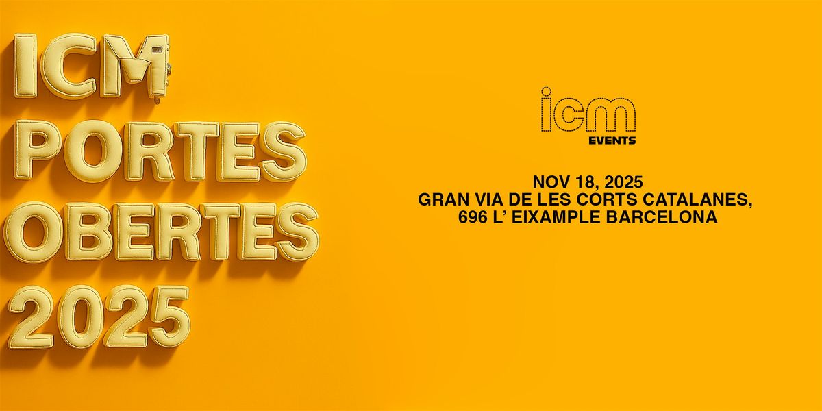 ICM EVENTS - Jornadas Abiertas - 18 de noviembre