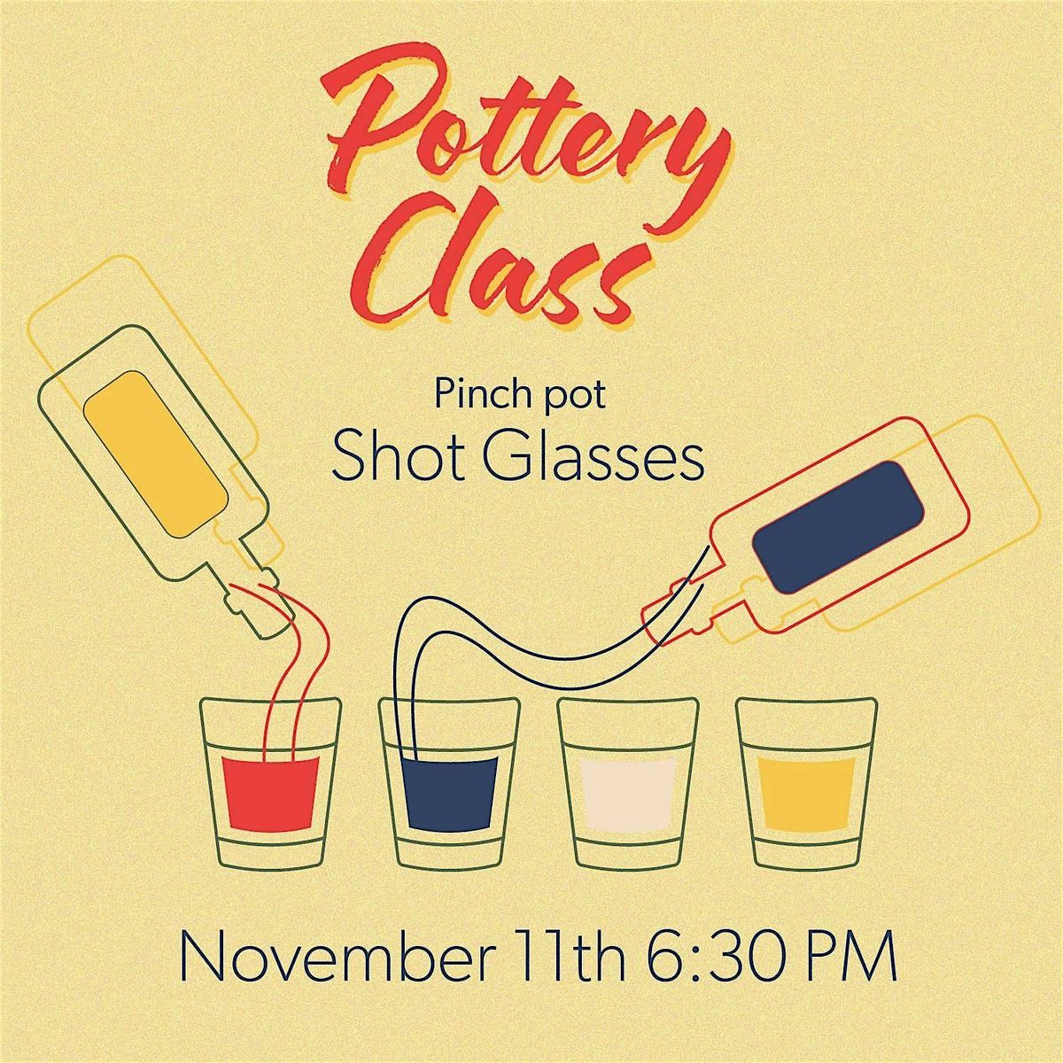 Pottery class - Shot glasses