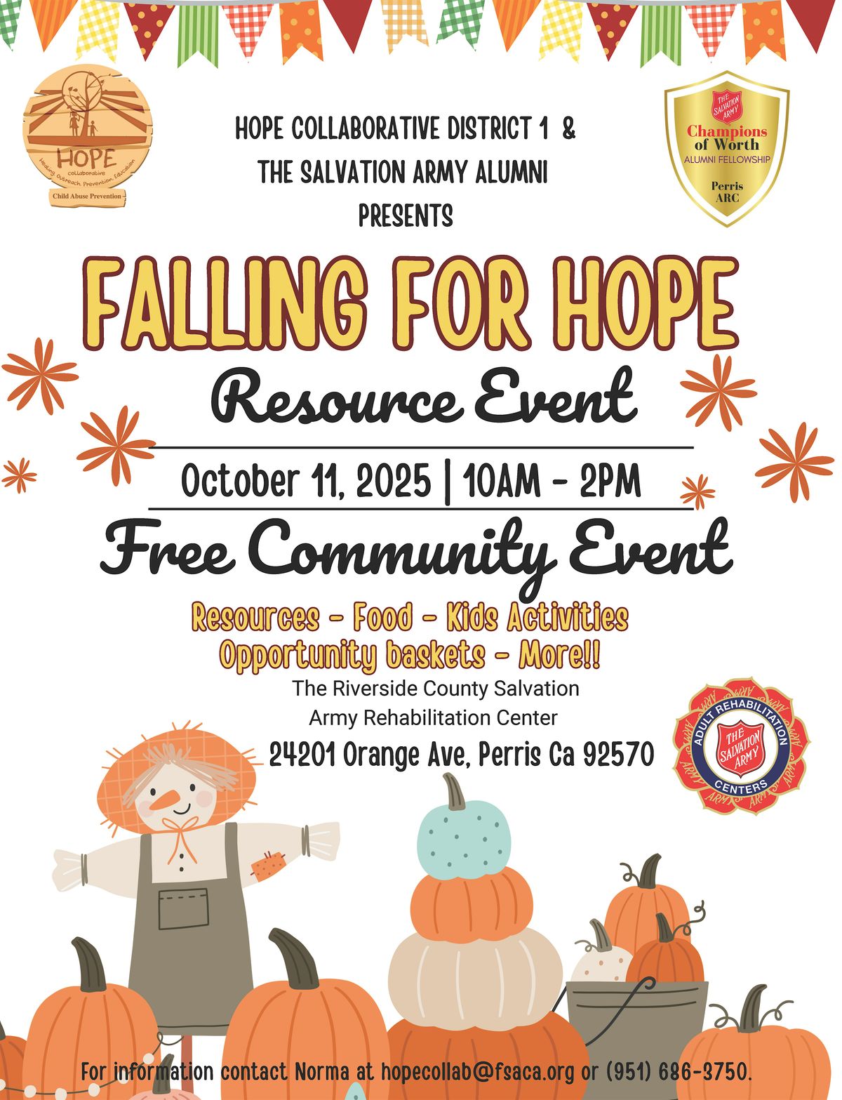 Falling for HOPE Resource Event