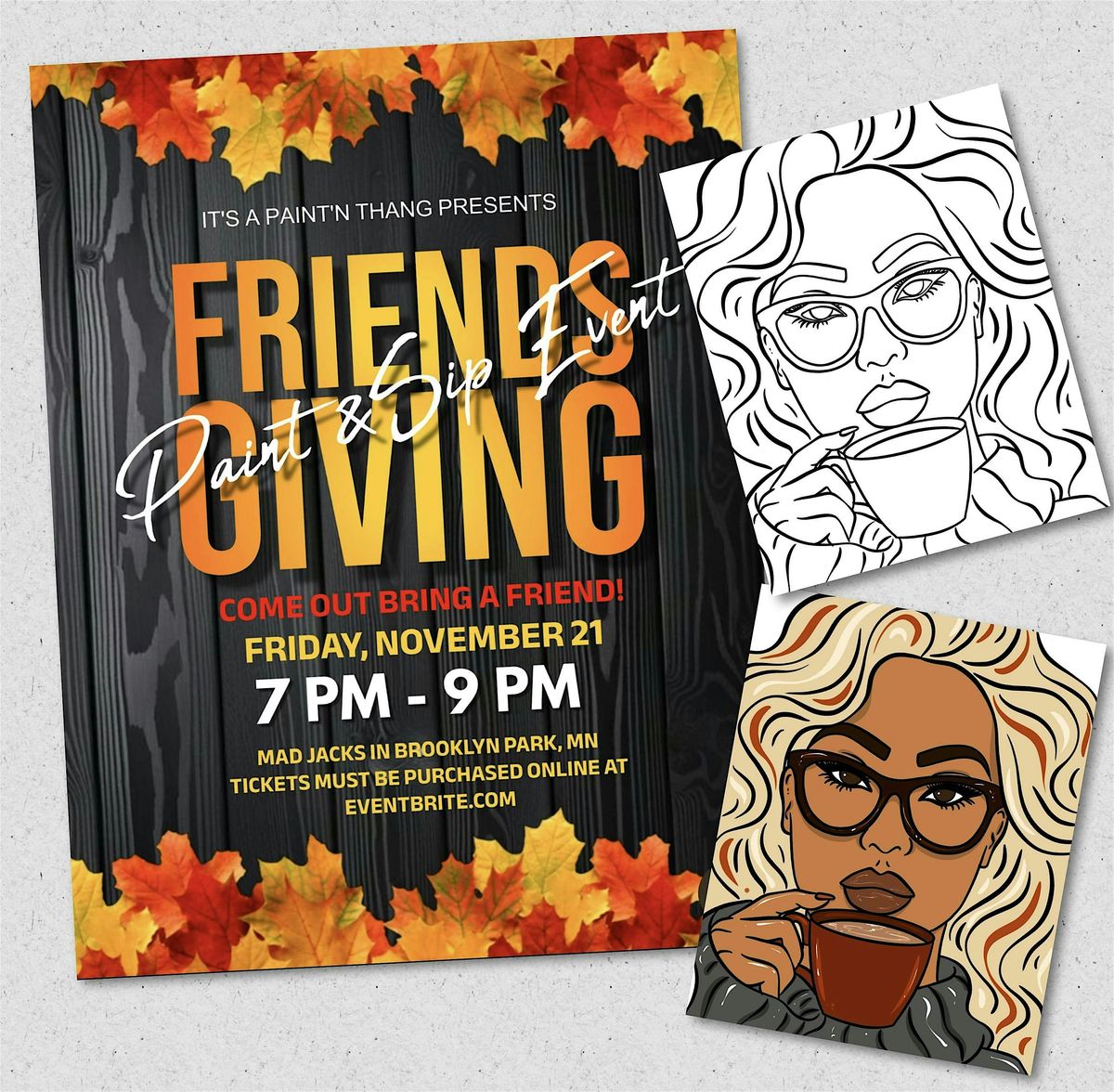 Friendsgiving Paint & Sip  Event