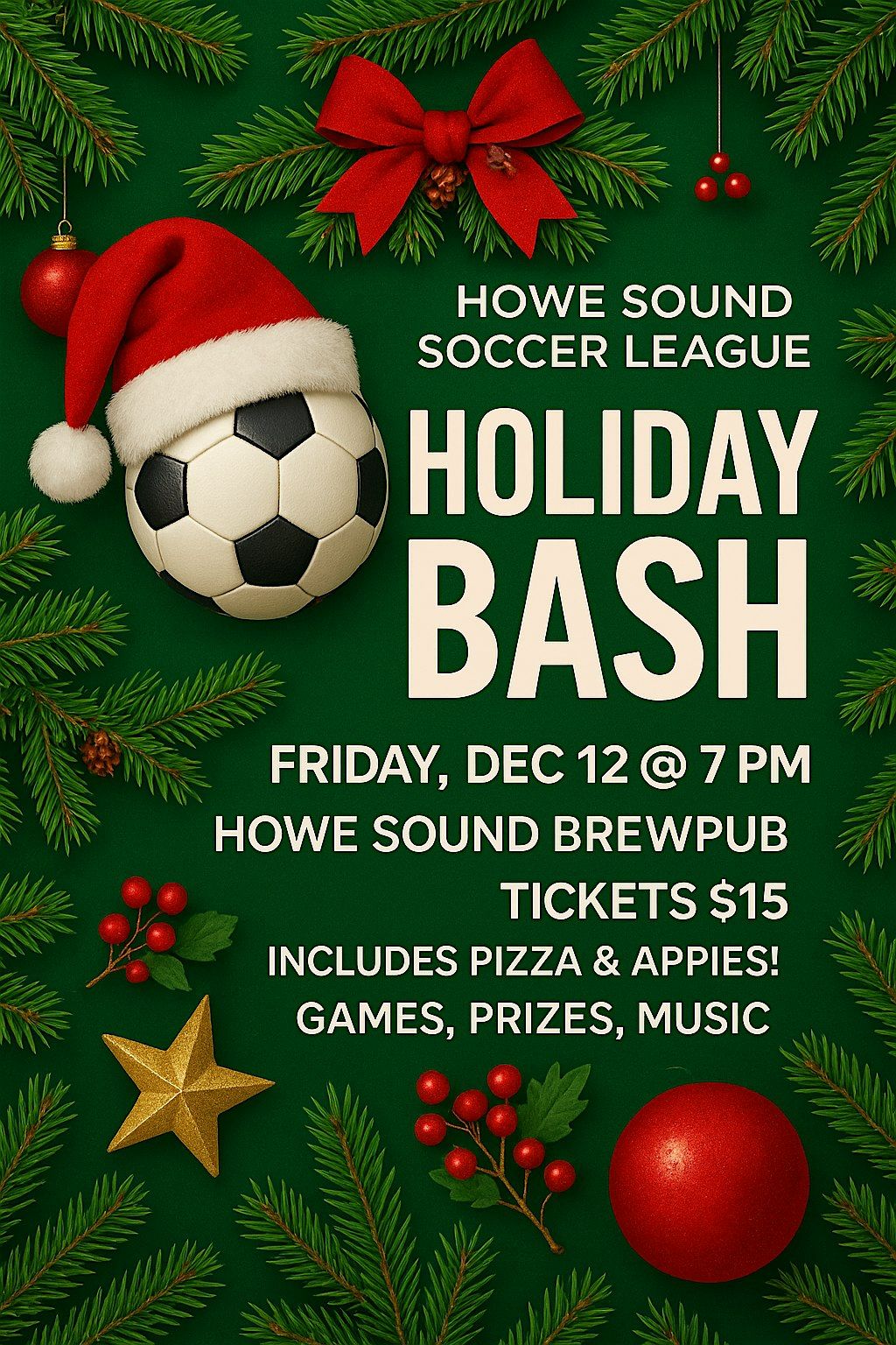 Howe Sound Soccer Holiday BASH