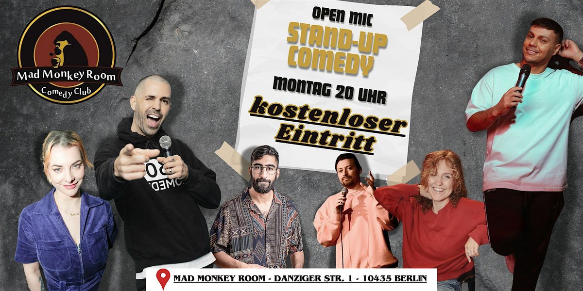 MAD MONKEY - DAS OPEN MIC | MONTAG 20:00 UHR im Mad Monkey Room