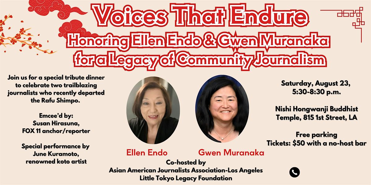 Voices That Endure: Honoring Ellen Endo & Gwen Muranaka