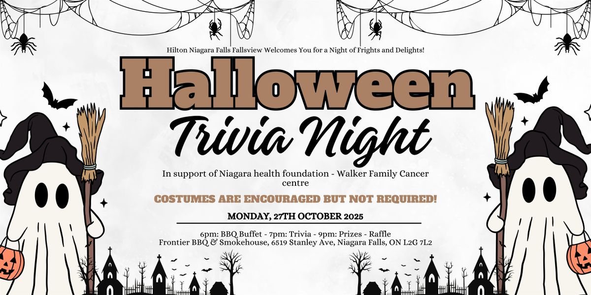 Hilton Fallsview Halloween Trivia Night for the Niagara Health Foundation