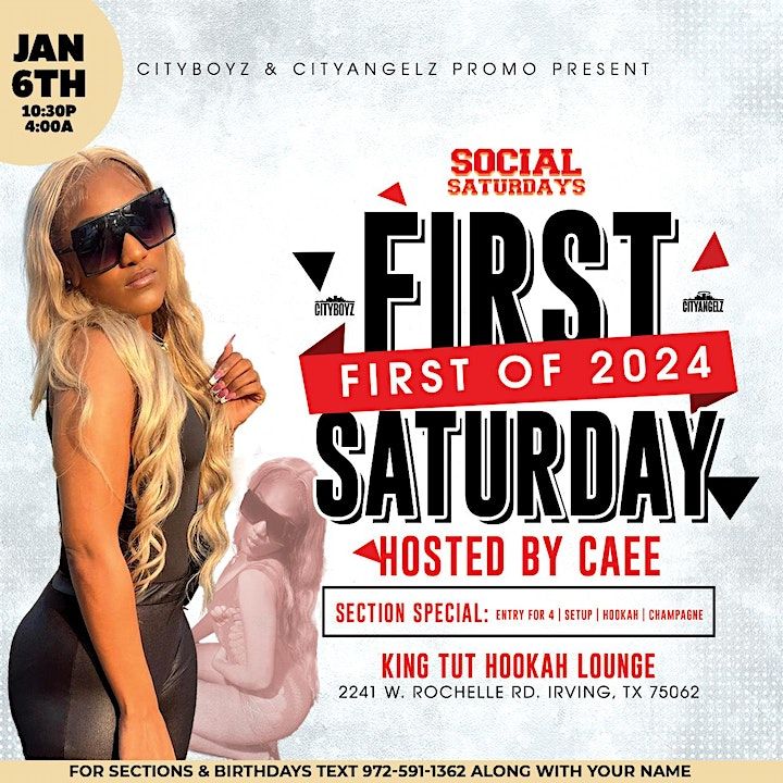 Social Saturdays First Saturday of 2024 King Tut Hookah Lounge