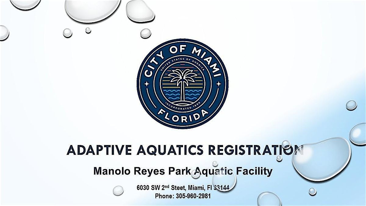 Manolo Reyes Pool Adaptive Aquatics - January 26 -30 (Ages 6-13)