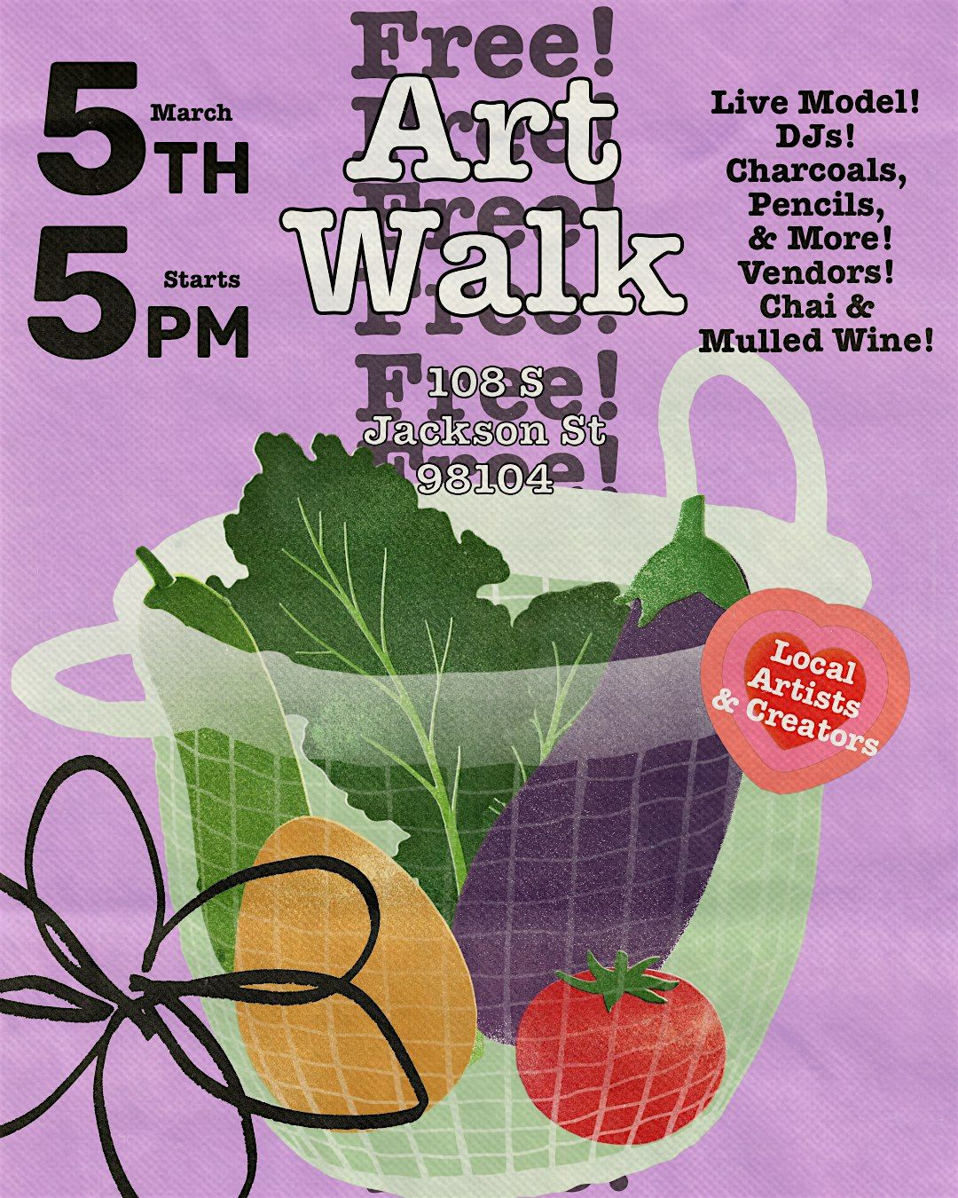 ART WALK! OPEN FIGURE CLASS & MARKET!