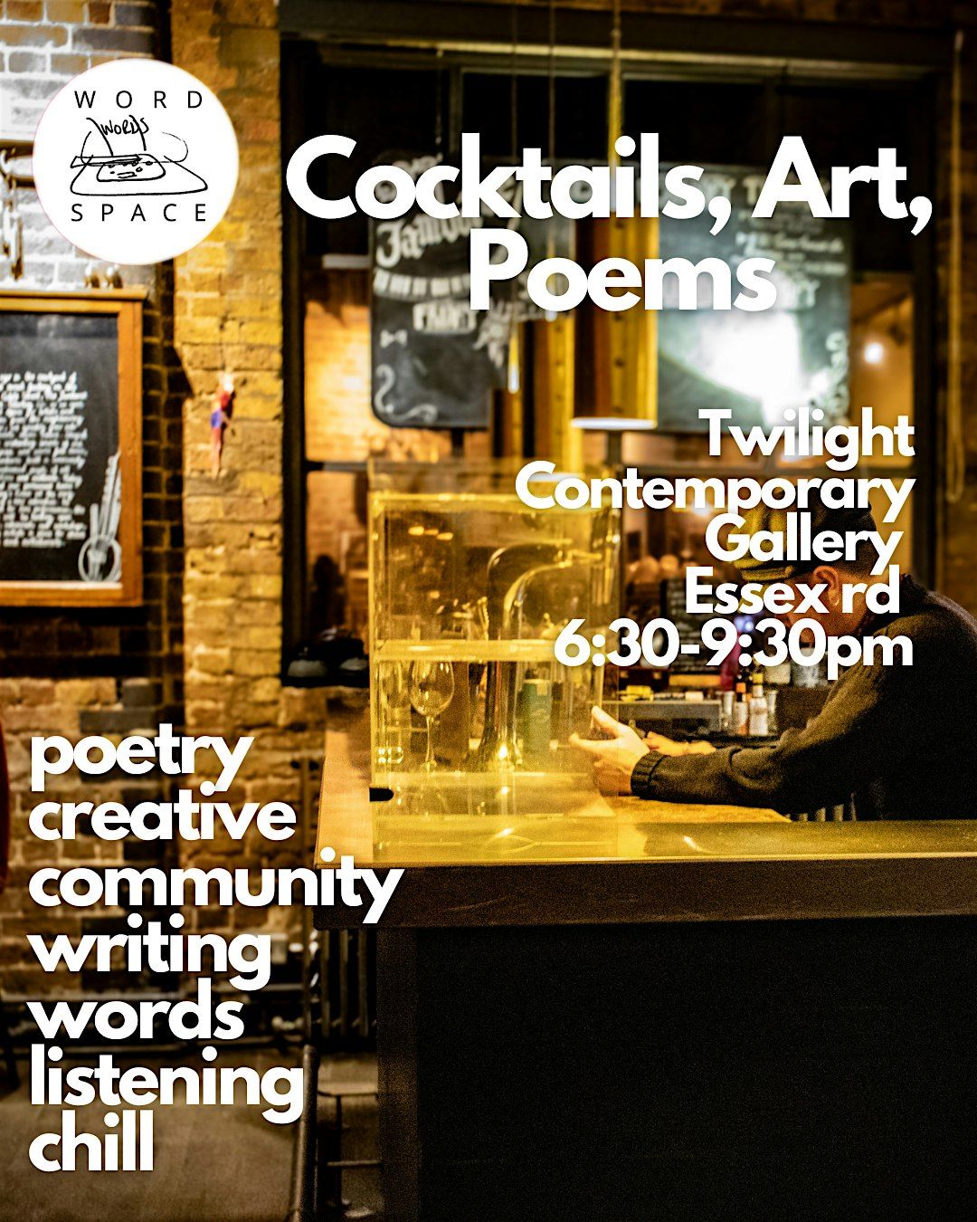 Word Space - Cocktails, Art, Poetry. Open mic, writing, creative chill