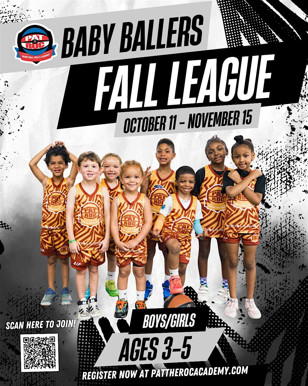 Baby Ballers Toddler Basketball League | Fall 2025 @ Pat The Roc Academy