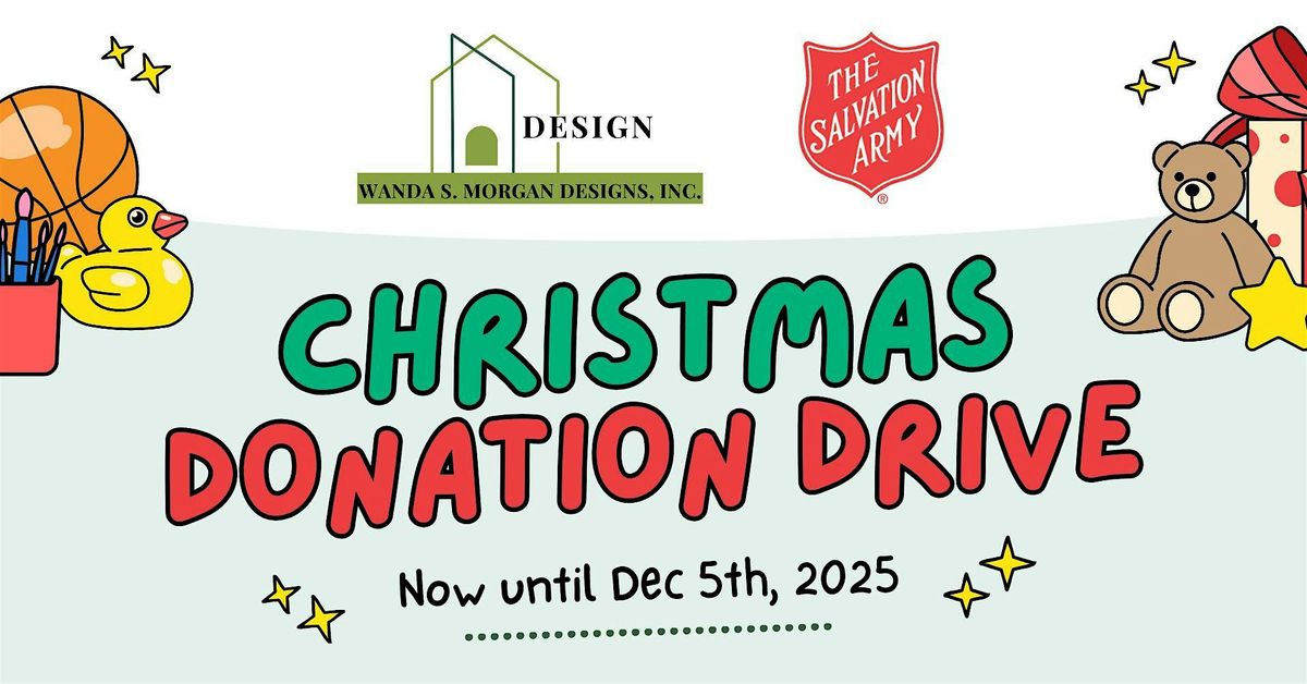 Christmas Donation Drive - Now Through December 5th!