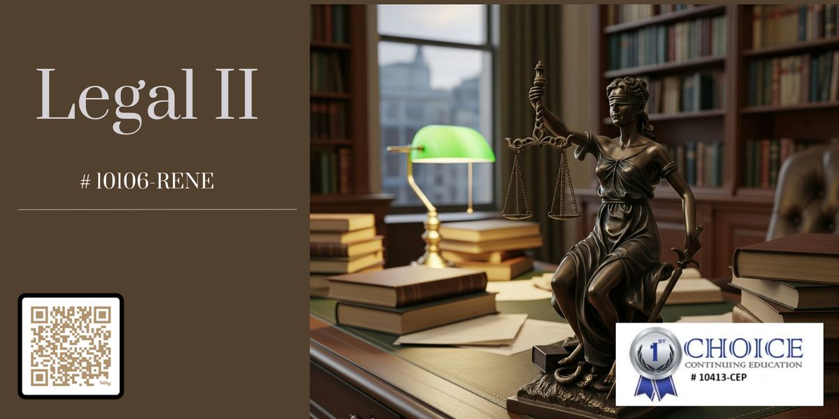 Realtor in-person FREE CE -Legal II