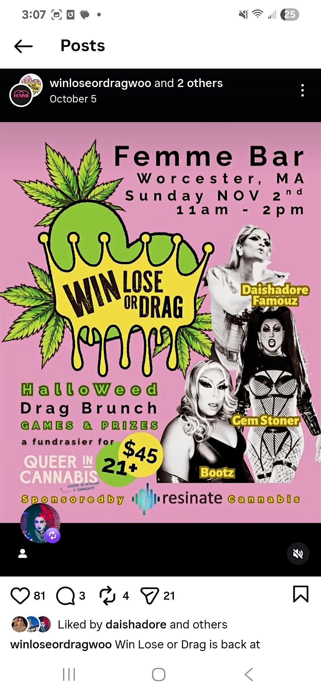 HALLO-W**d Win Lose Drag x Femme