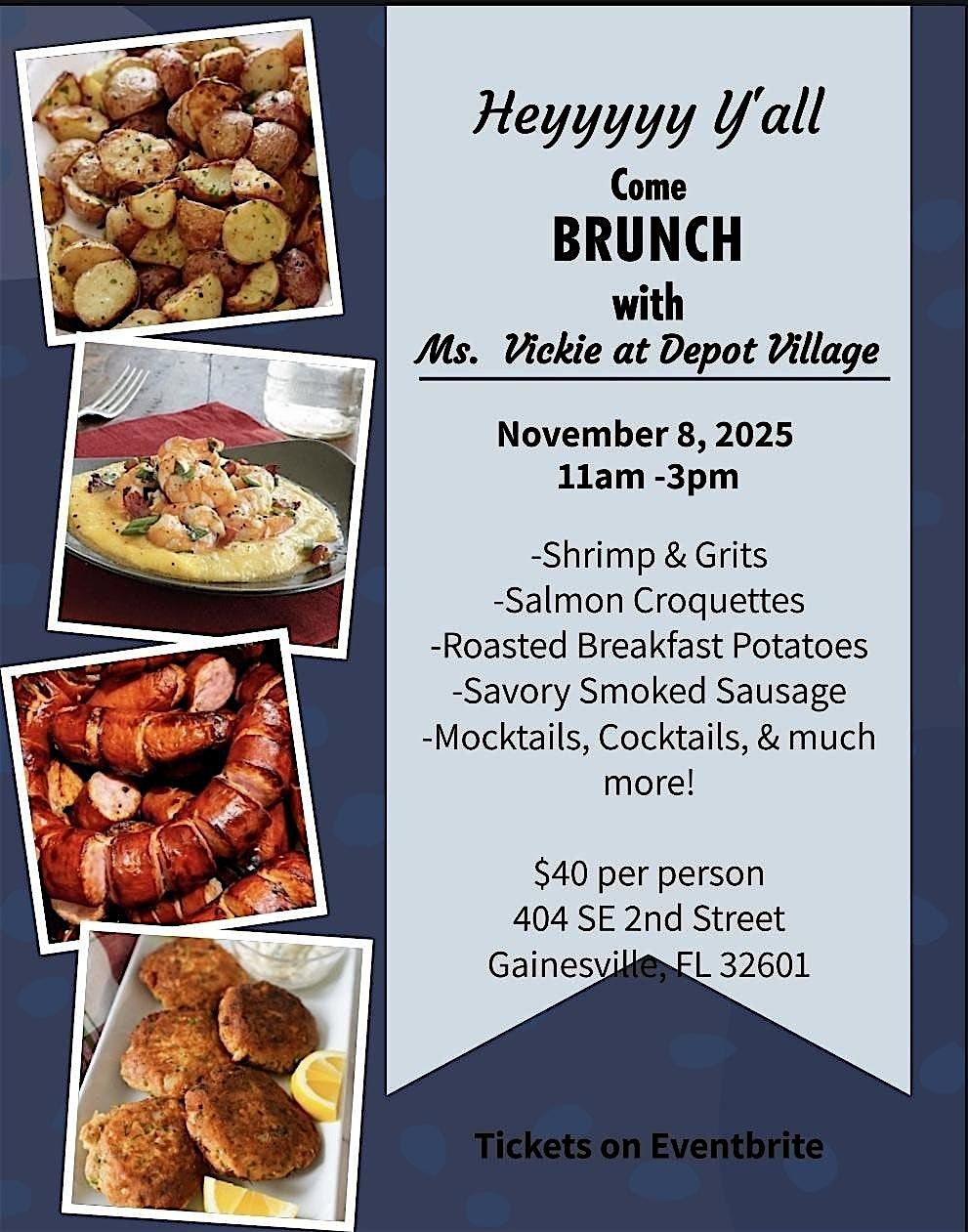 Brunchin' with Ms. Vickie at Depot Village