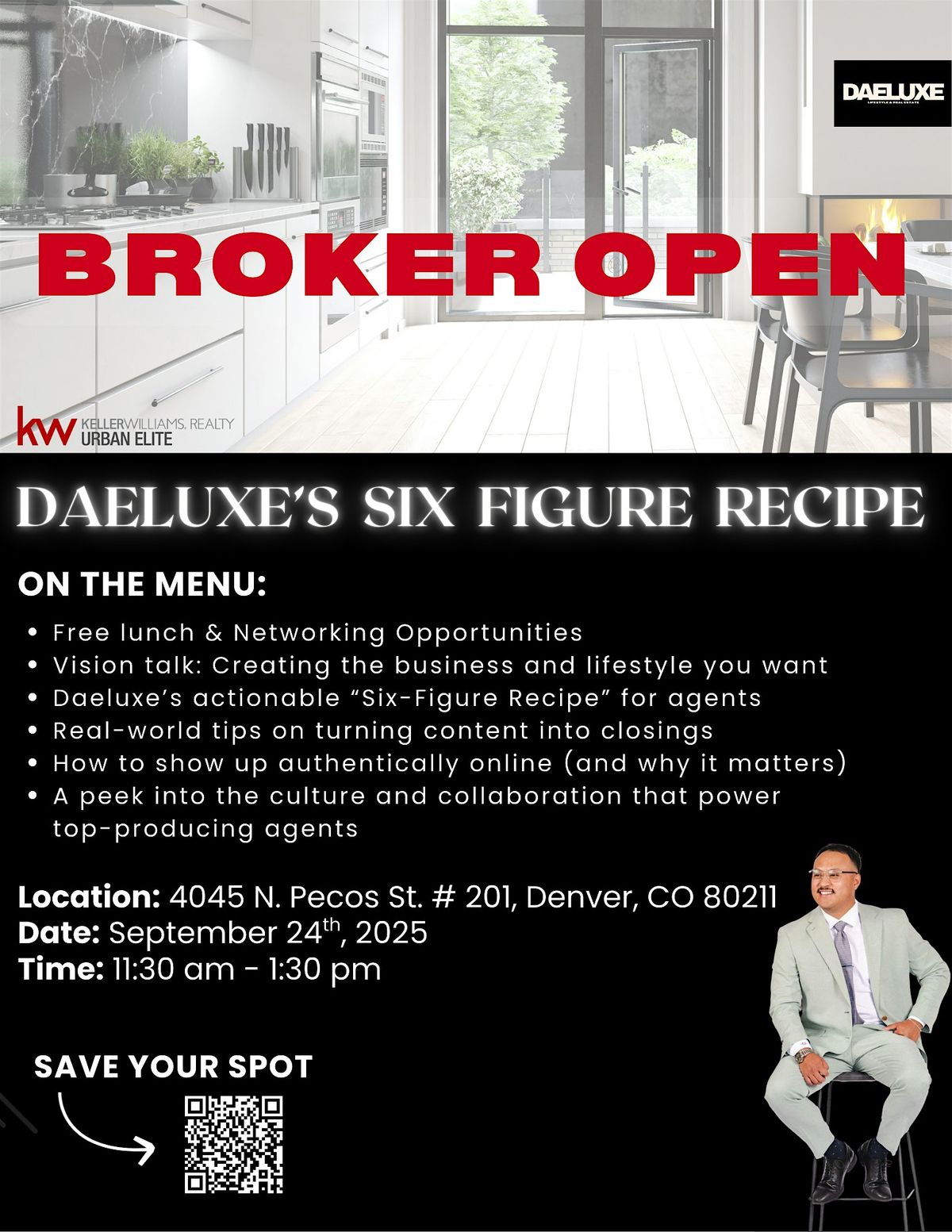 BROKER OPEN + Class: Six Figure Recipe