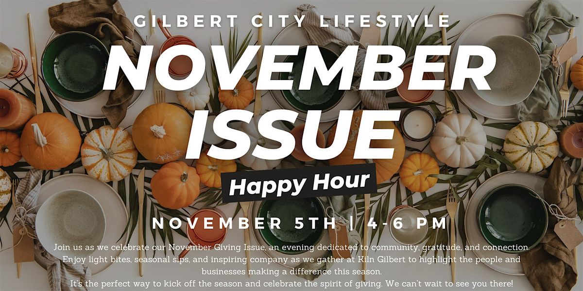 November Issue Happy Hour