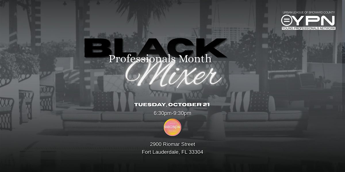Escape Rooftop Mixer | Celebrating Black Professionals Month