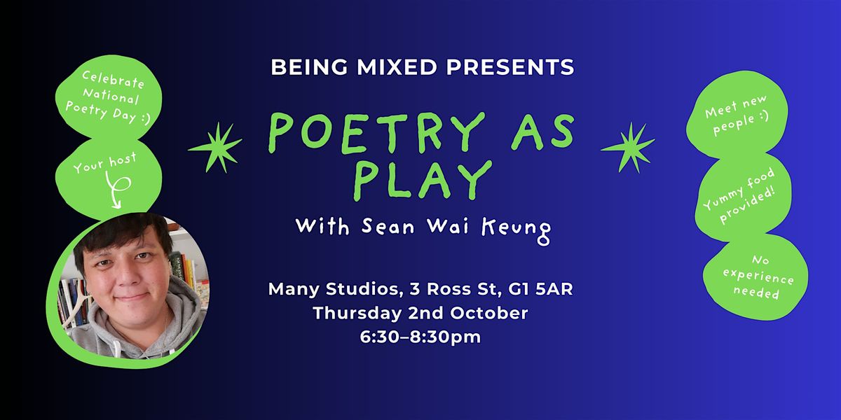 Poetry as Play with Sean Wai Keung