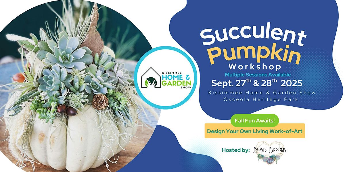 Succulent Pumpkin DIY Workshop with Bomb Blooms