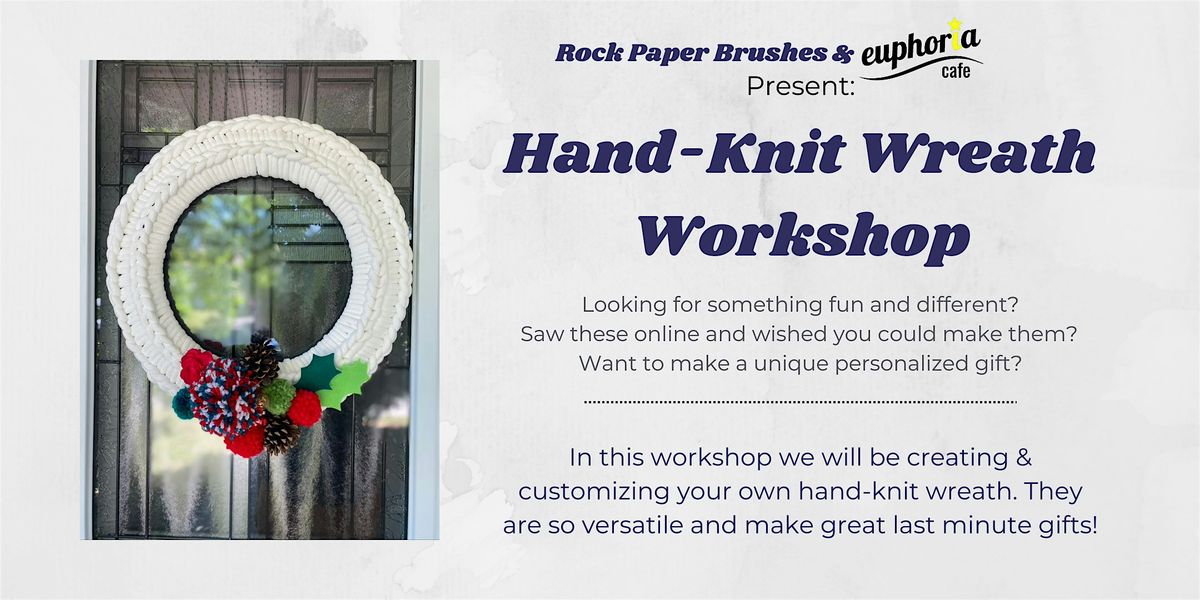 Holiday Hand-Knit Wreath