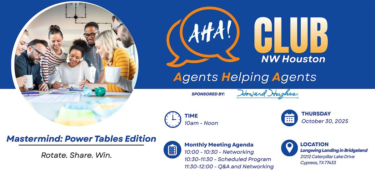 OCTOBER AHA CLUB NW HOUSTON