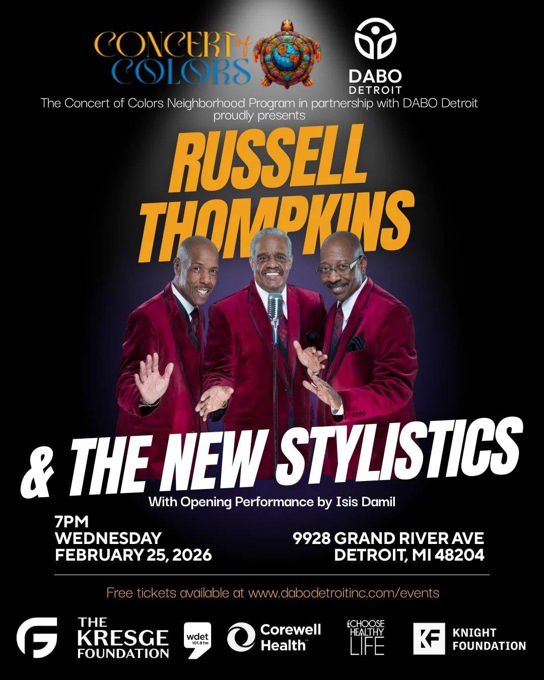 Russell Thompkins Jr. and The New Stylistics at Egyptian Theatre - UT