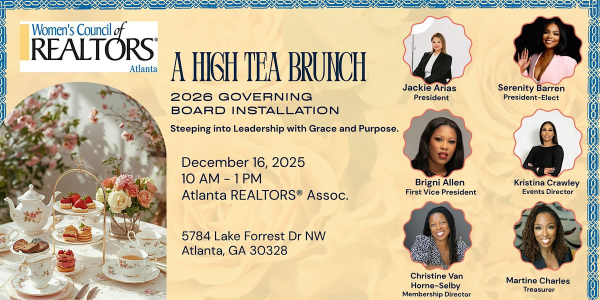 2026 Board Installation - A High Tea Brunch