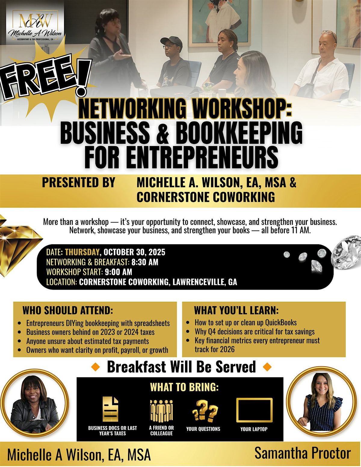 Entrepreneurs, End 2025 Strong \u2014 Business & Bookkeeping Networking Workshop