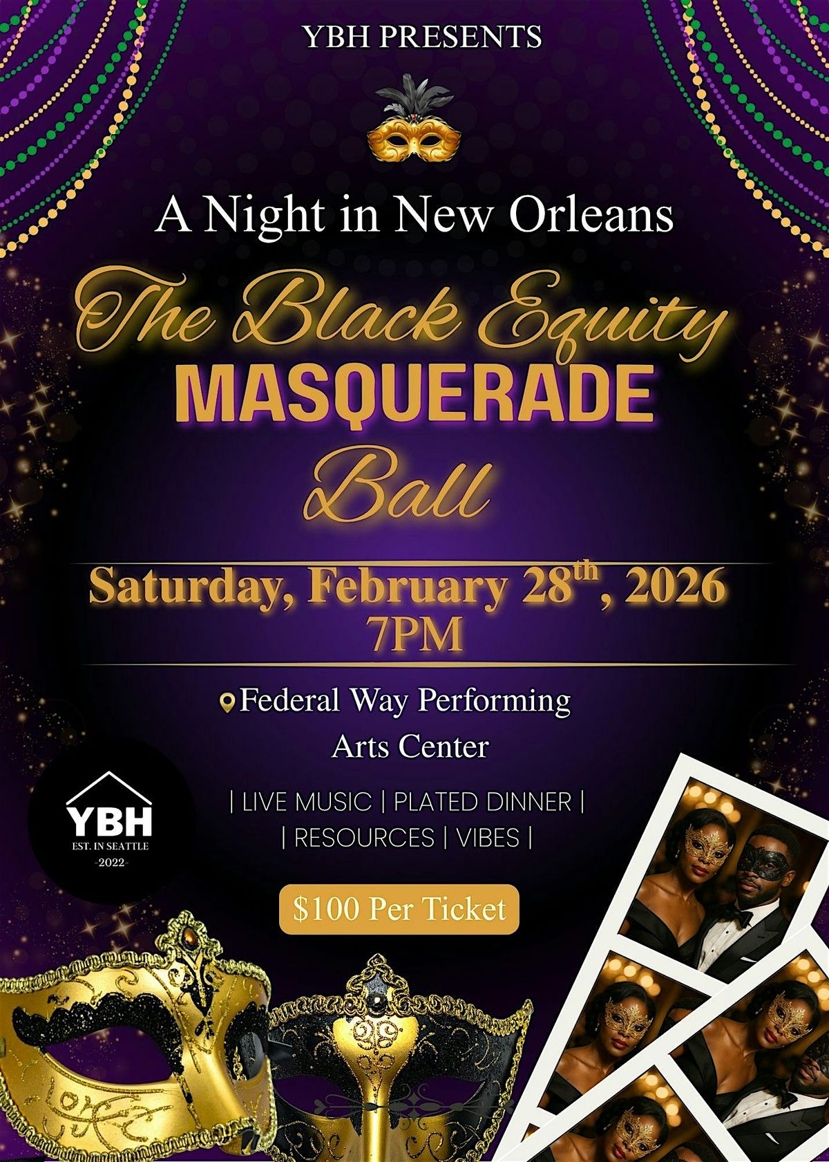 4th Annual Black Equity Masquerade Ball