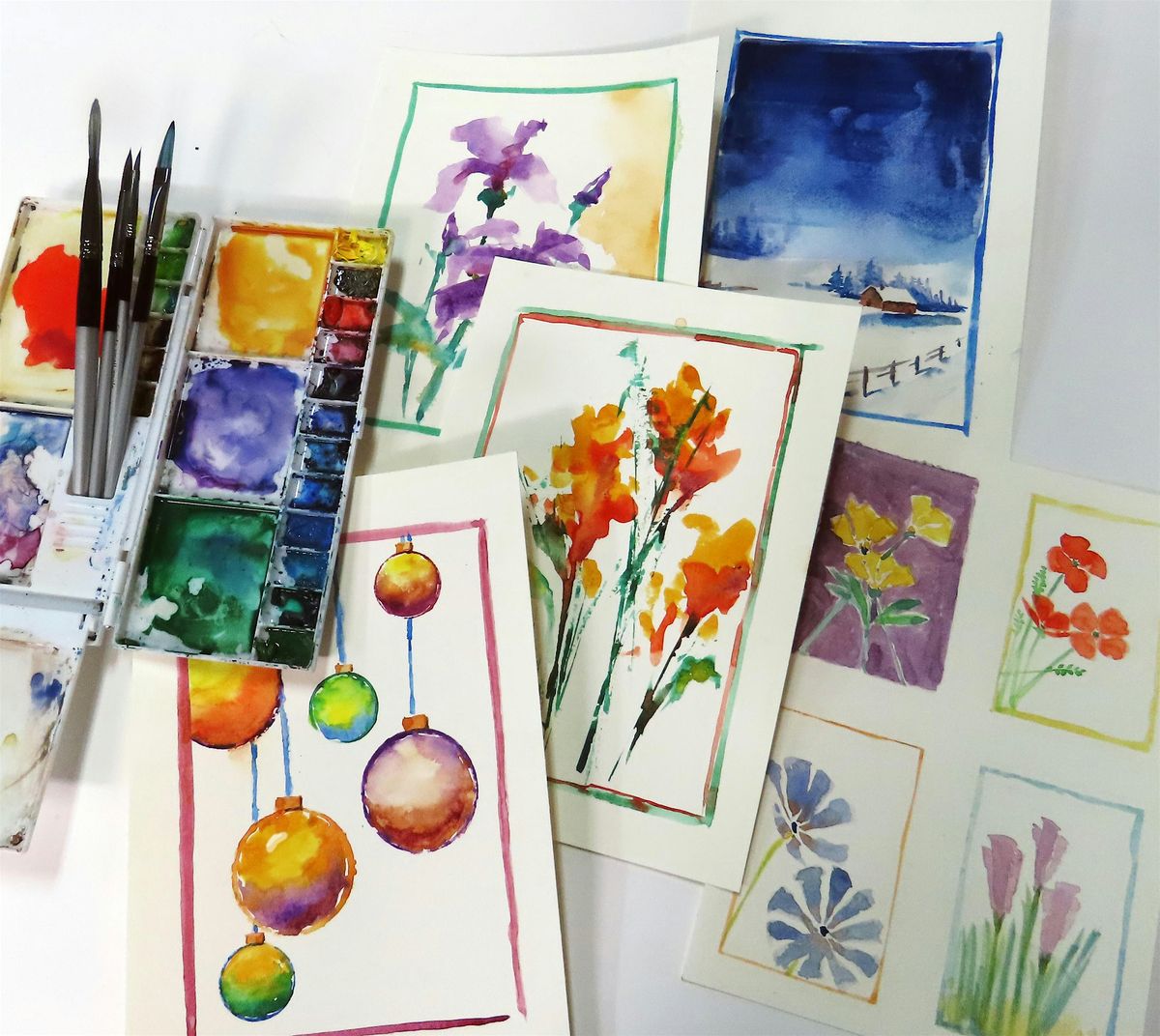 First Friday Activation: Fun and Easy Holiday Watercolors