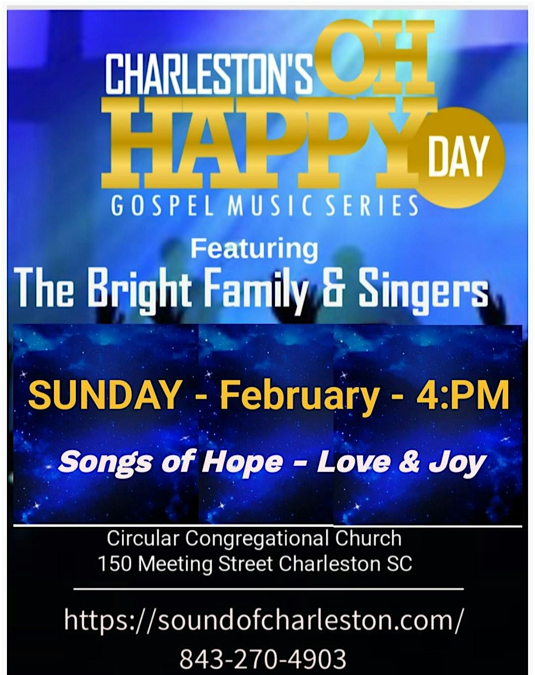 Charleston's Oh Happy Day Gospel Concert Series