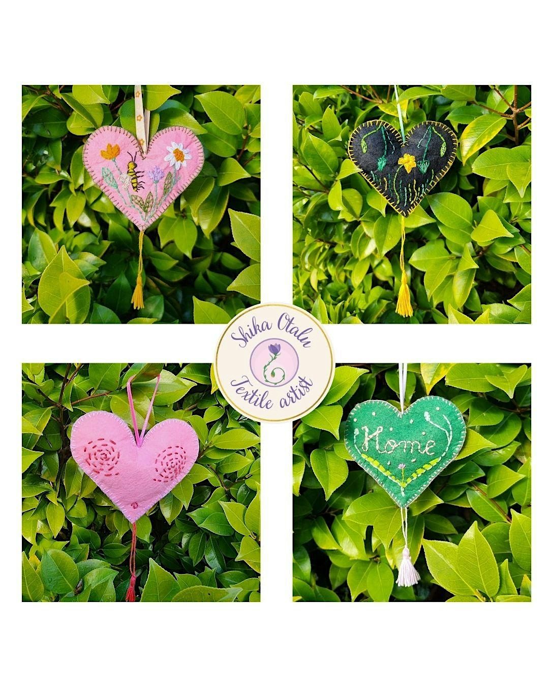 Stitching Resilience - Heart ornaments workshop -