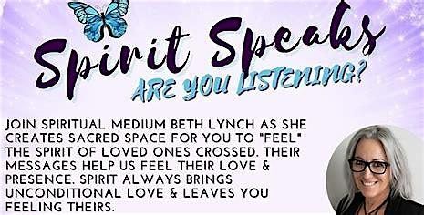 Spirit Speaks -Holiday Special with Medium Beth Lynch