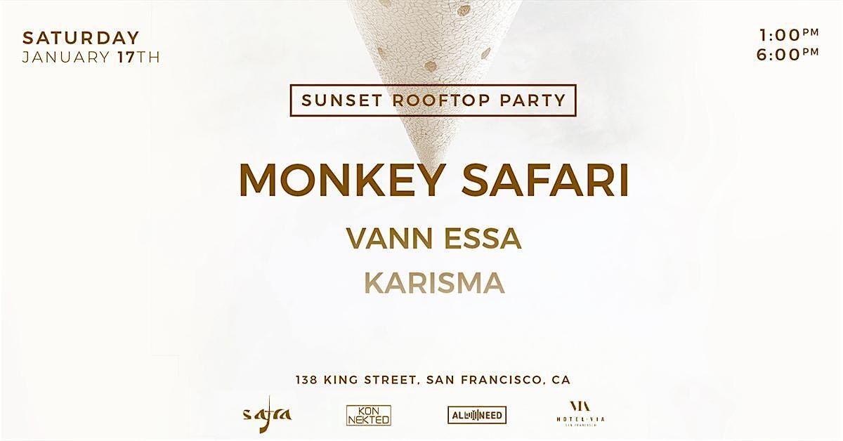 Sunset Rooftop Day Party w\/ MONKEY SAFARI at Hotel Via