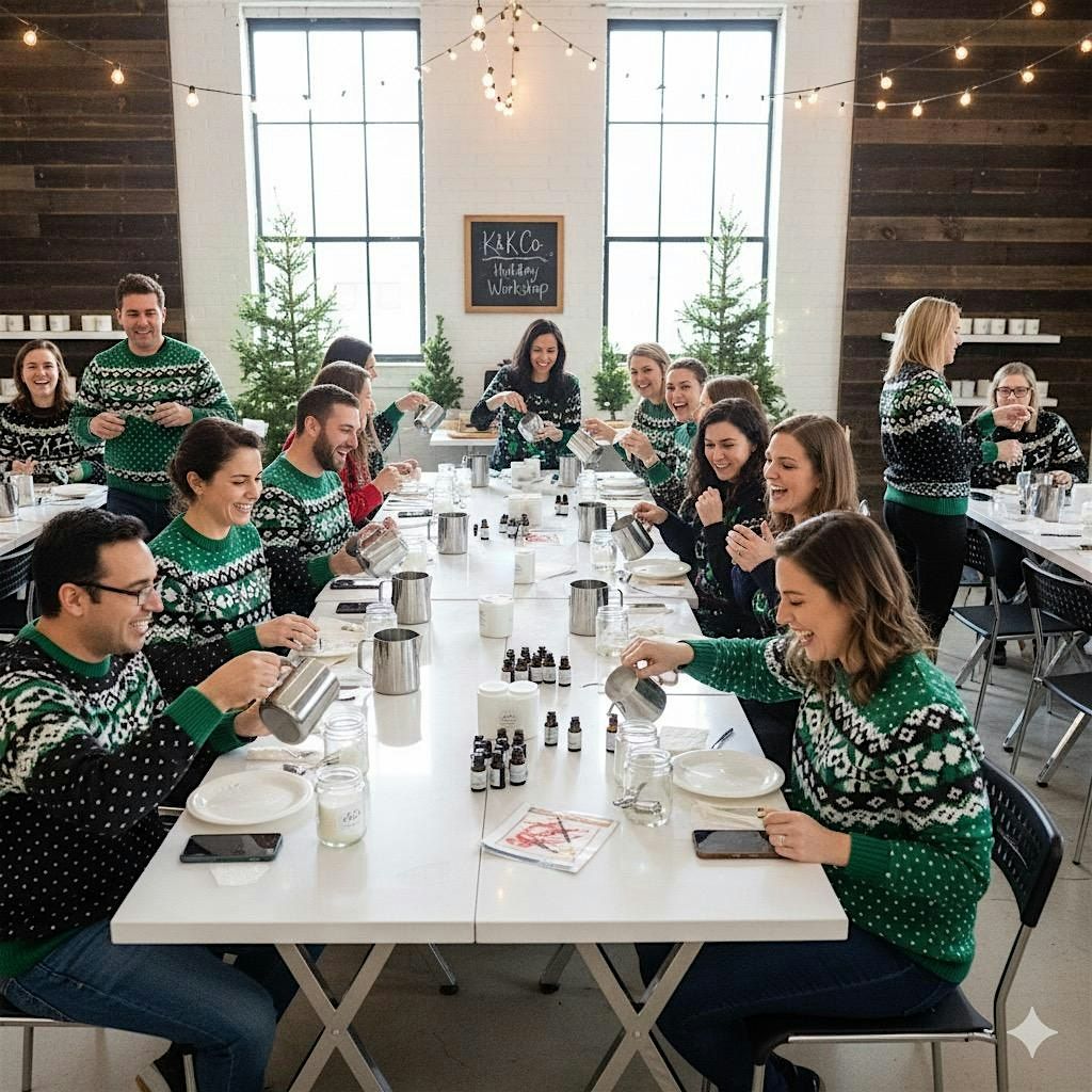 12 Days of Holiday Candle Making Workshops with K&K Co. Columbia Mo