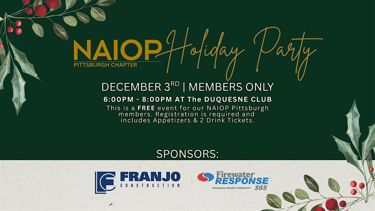 2025 NAIOP Pittsburgh Holiday Party