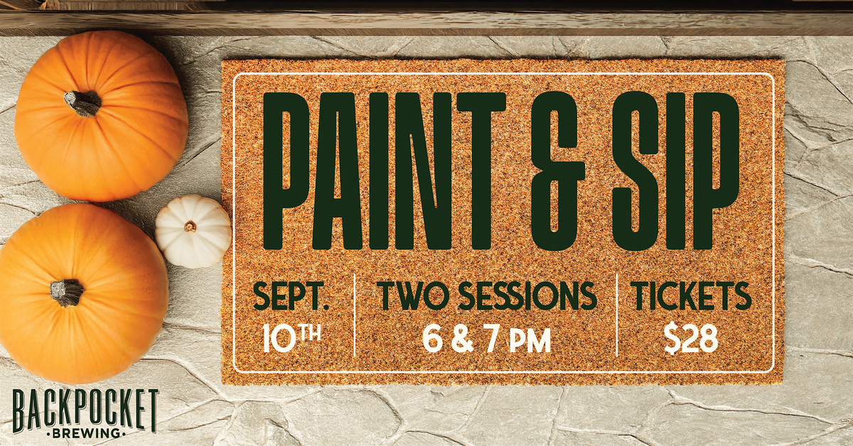 Paint & Sip: Fall Door Mat