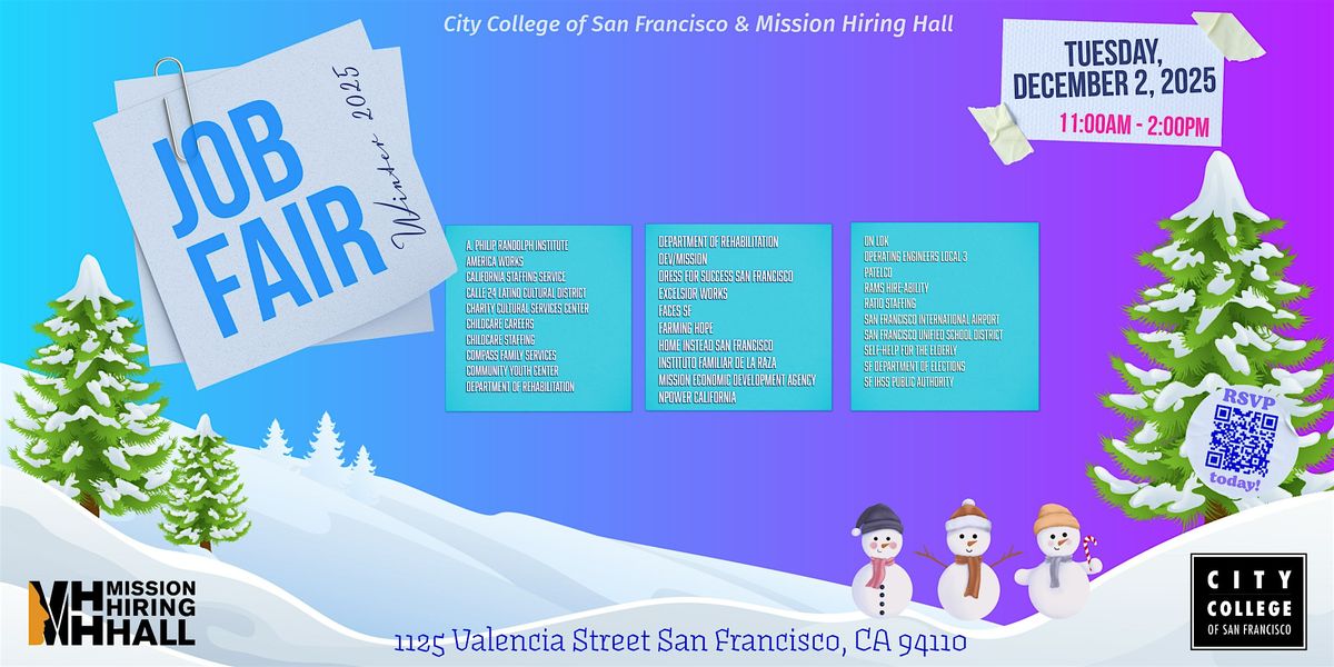 CCSF x MHH Winter Job Fair 2025