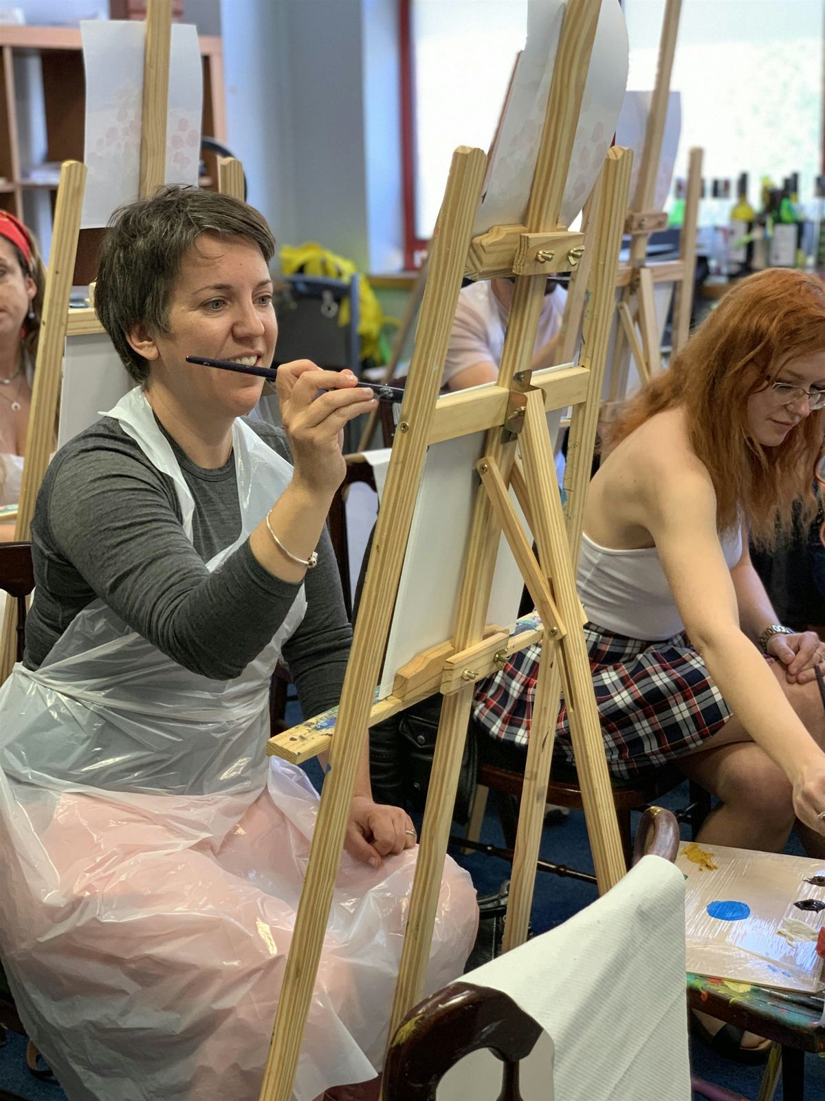 Art and Wine  Christmas Wooden Ornament Painting Workshop