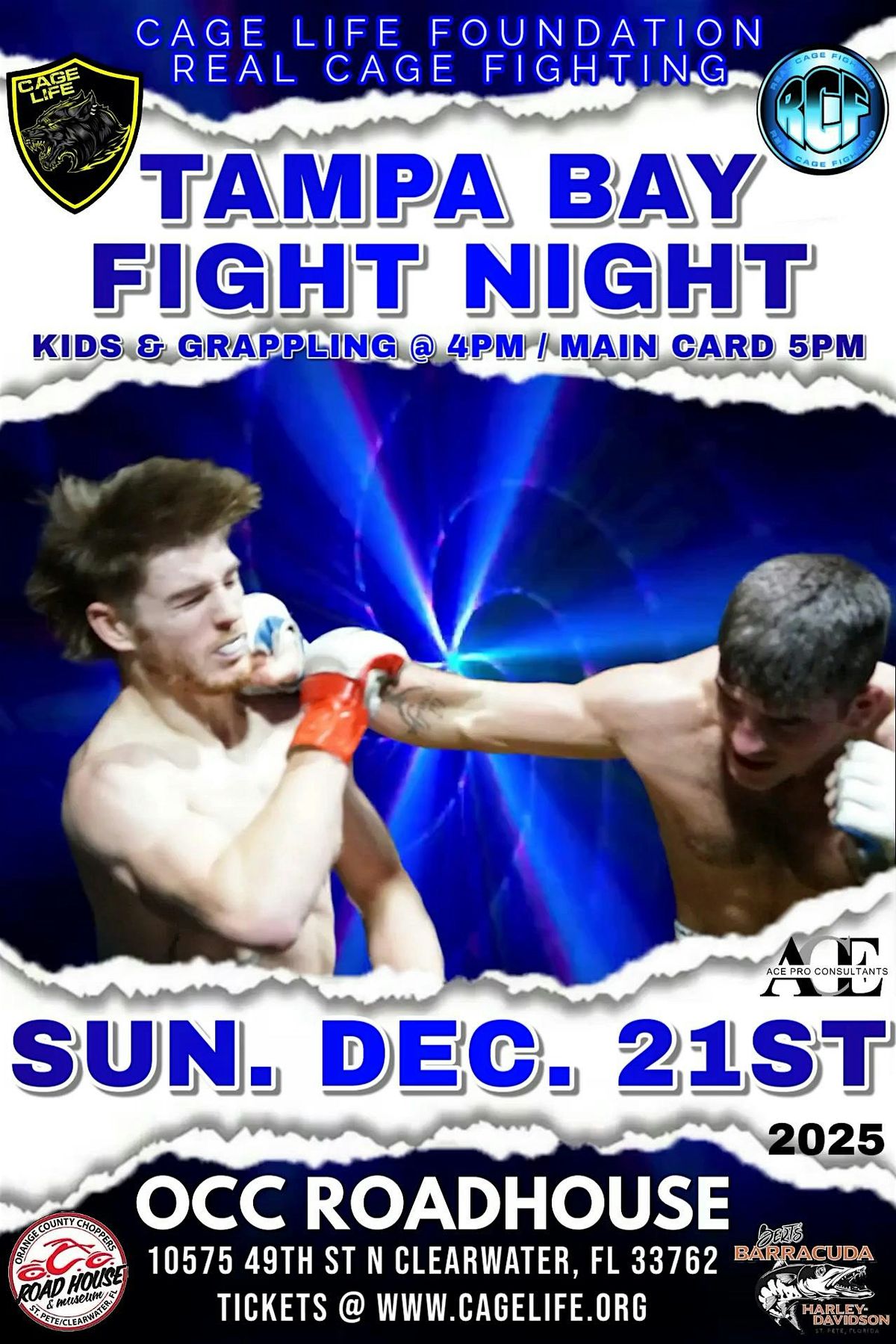 TAMPABAY FIGHT NIGHT - OCC ROADHOUSE - DECEMBER 21st 2025