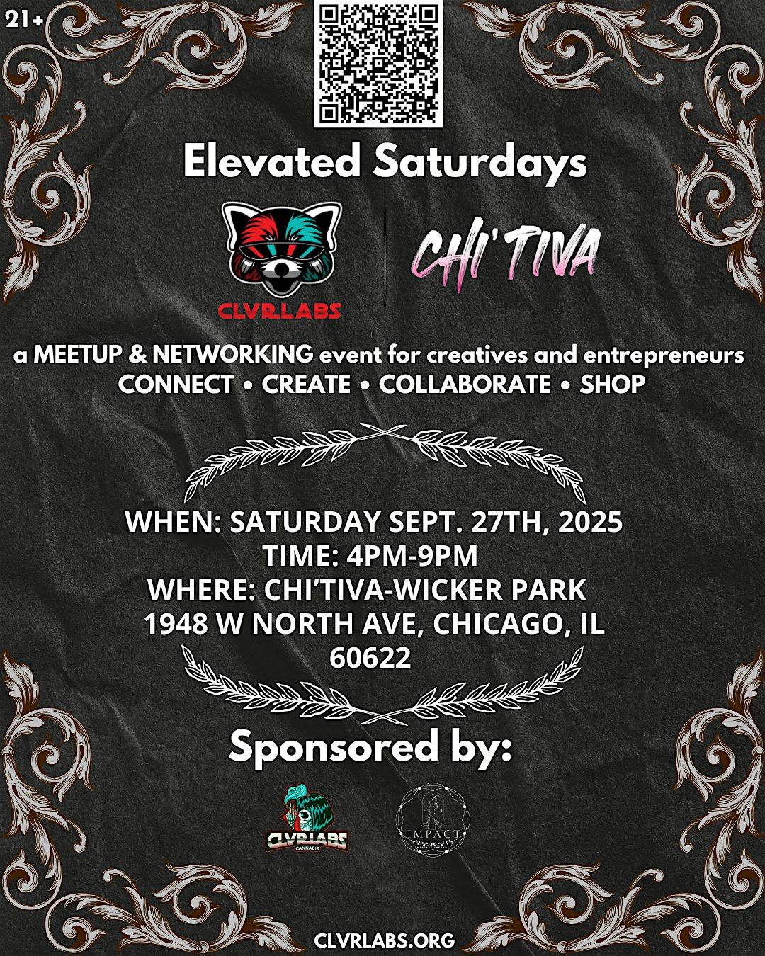 CLVR Labs\u2122 Presents: Elevated Saturdays at Chi\u2019Tiva